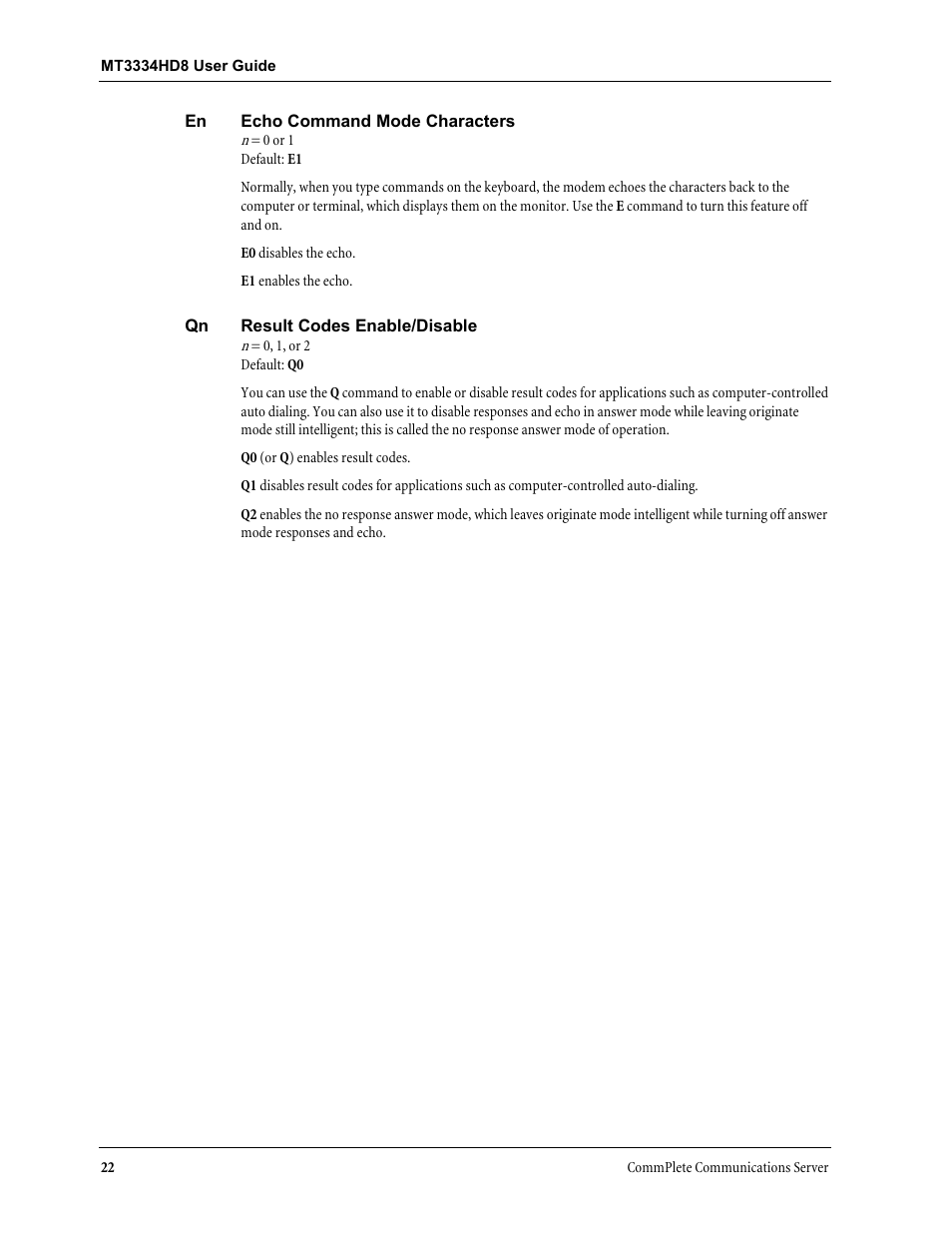 Multi-Tech Systems MT3334HD8 User Manual | Page 28 / 100