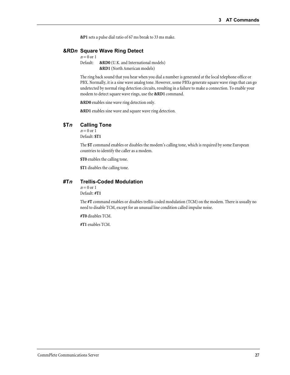Multi-Tech Systems MT3334HD8 User Manual | Page 33 / 100