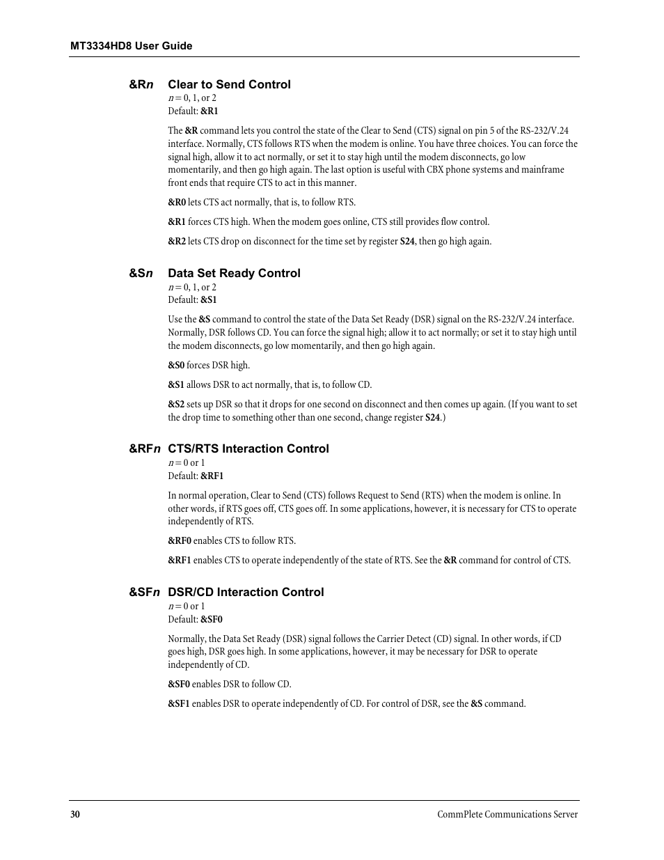 Multi-Tech Systems MT3334HD8 User Manual | Page 36 / 100