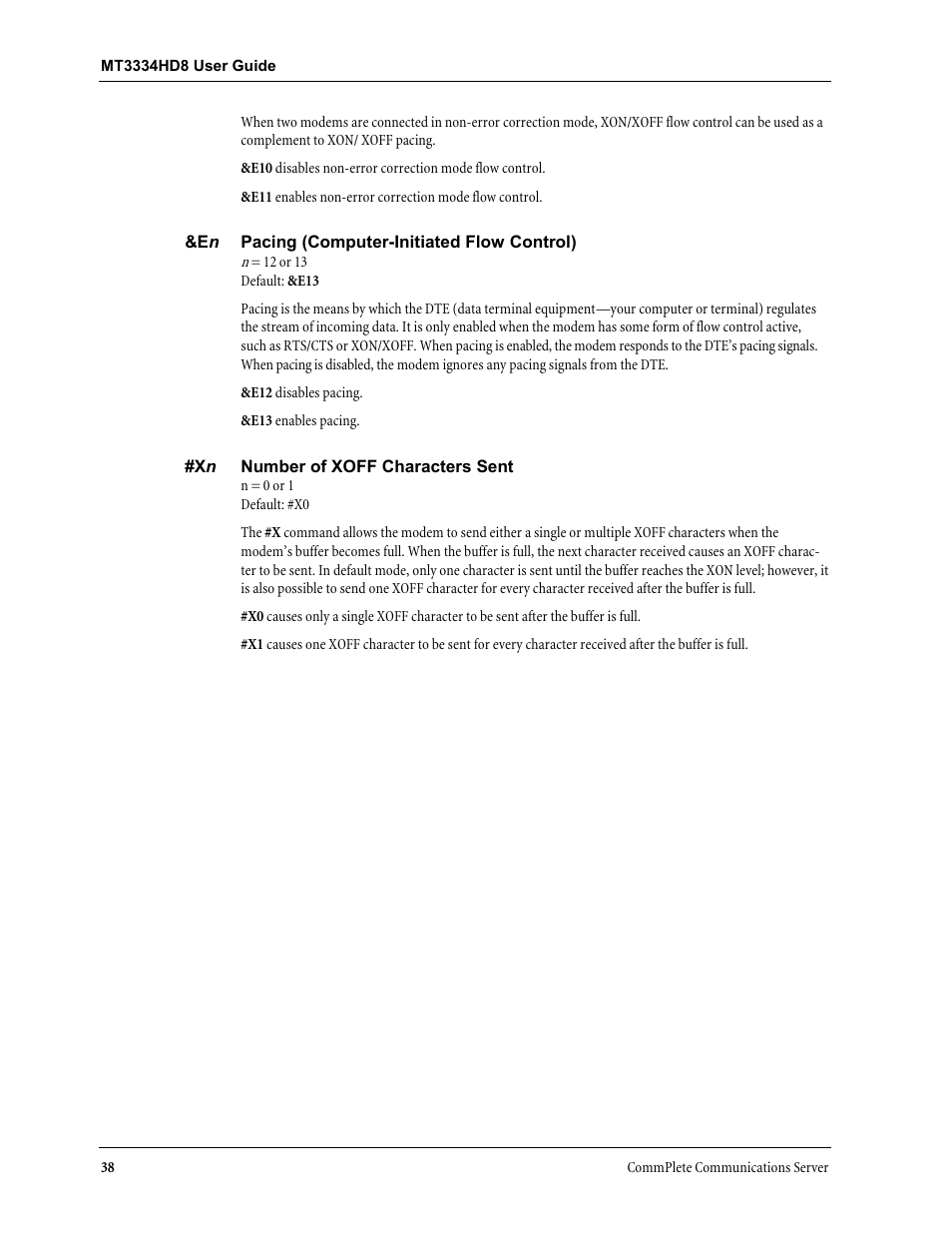 Multi-Tech Systems MT3334HD8 User Manual | Page 44 / 100
