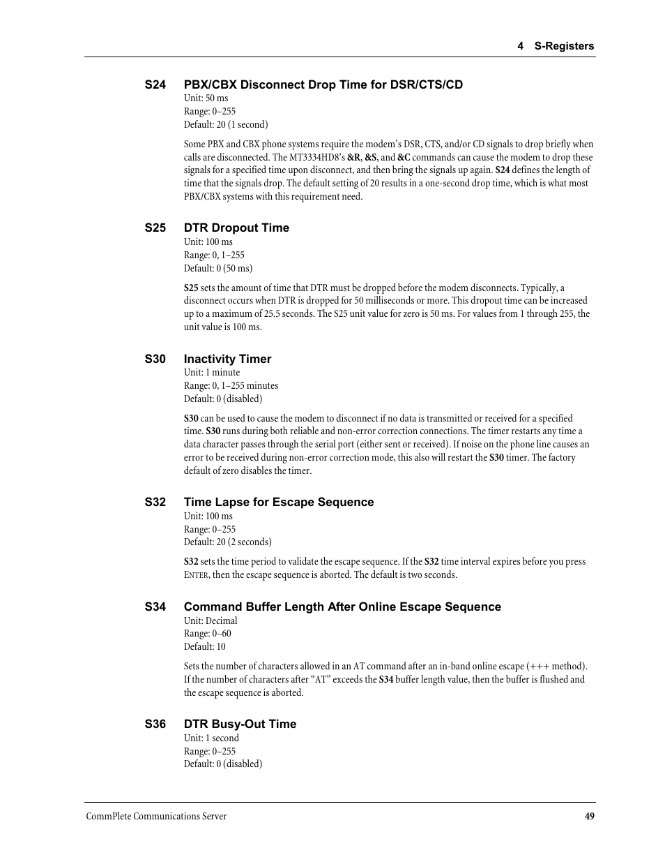 Multi-Tech Systems MT3334HD8 User Manual | Page 55 / 100