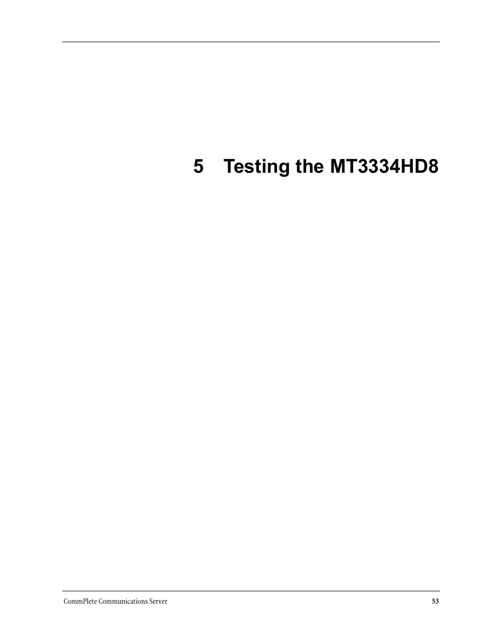 5 testing the mt3334hd8 | Multi-Tech Systems MT3334HD8 User Manual | Page 59 / 100