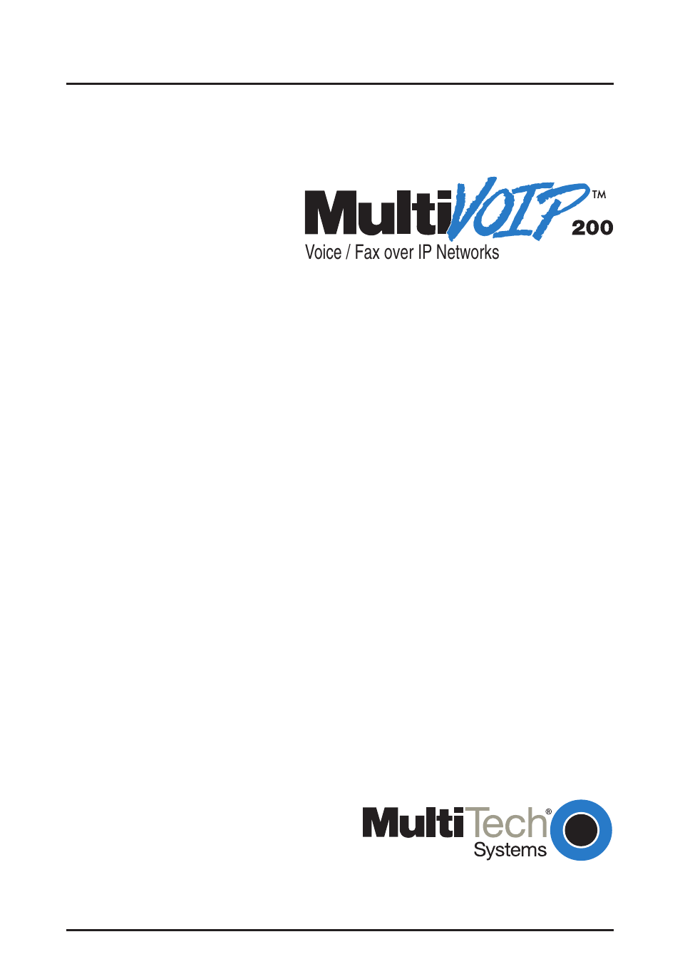 Multi-Tech Systems MVP200 User Manual | 44 pages