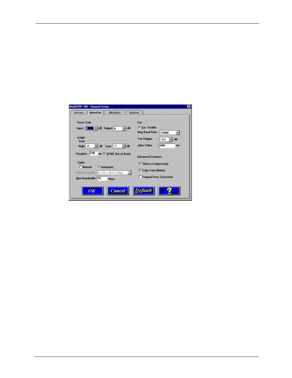 Voice/fax tab | Multi-Tech Systems MVP120 User Manual | Page 49 / 104