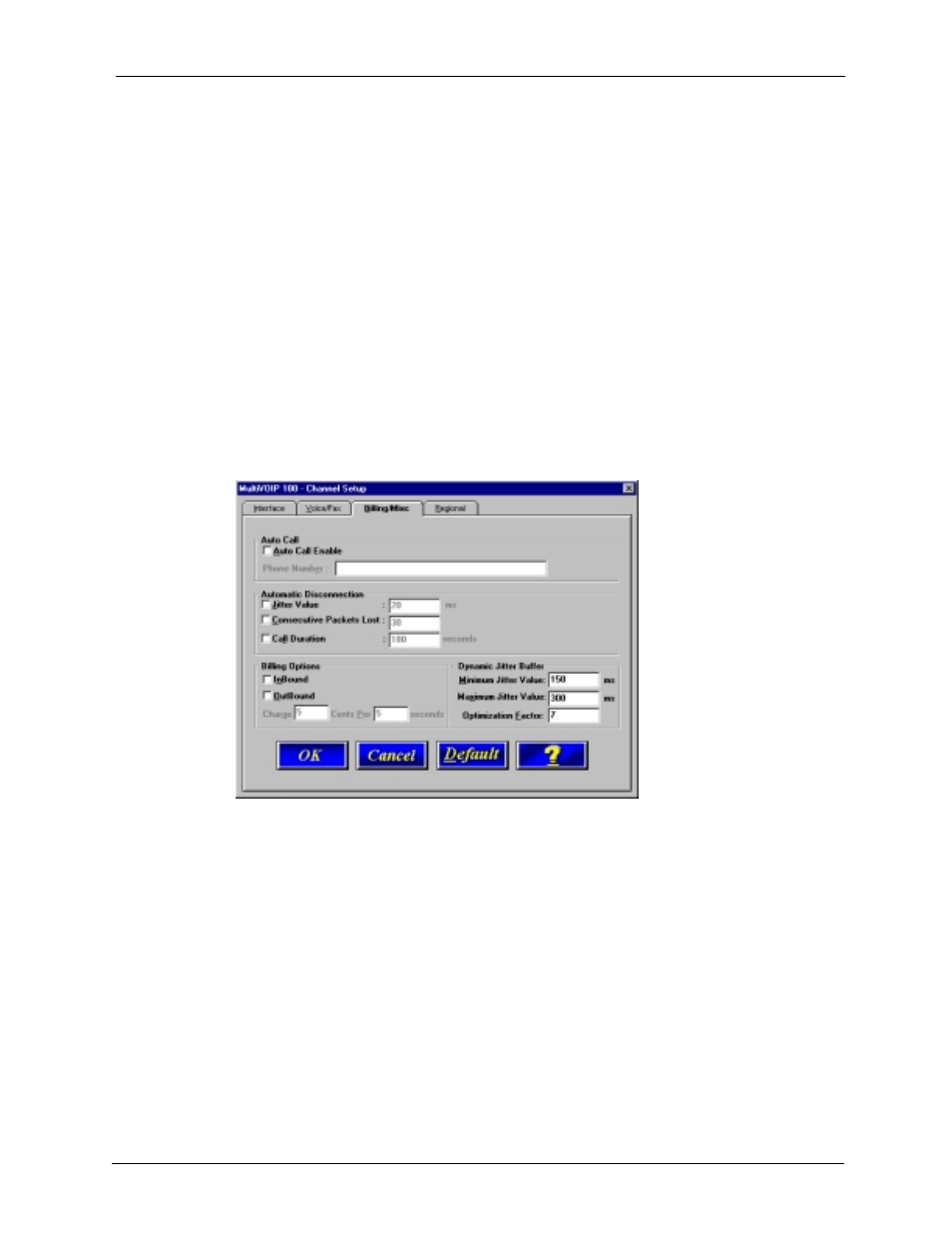 Billing/misc tab | Multi-Tech Systems MVP120 User Manual | Page 50 / 104