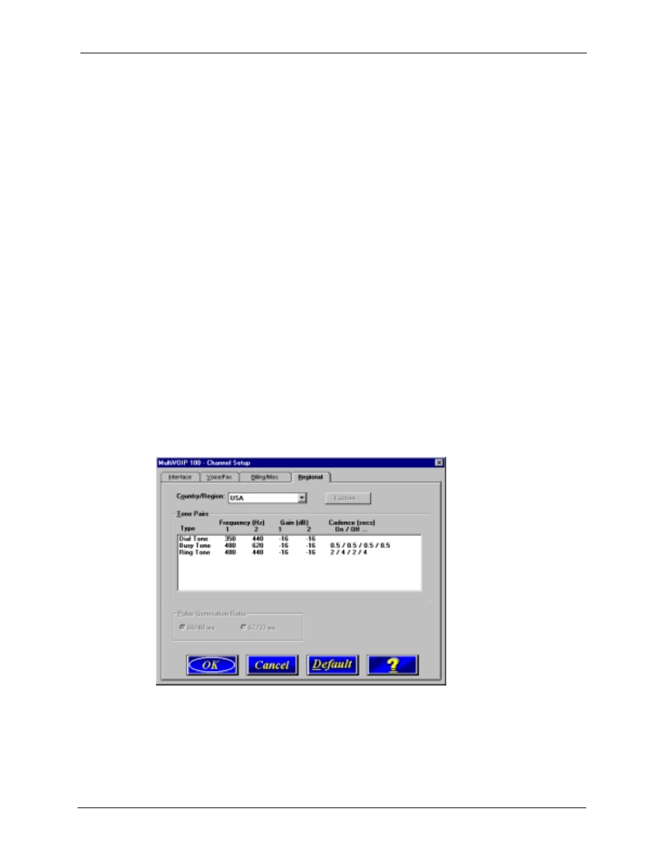 Regional tab | Multi-Tech Systems MVP120 User Manual | Page 51 / 104