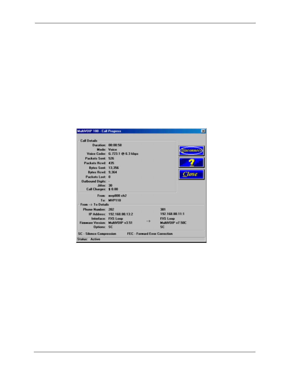 Viewing call progress, Applications setup | Multi-Tech Systems MVP120 User Manual | Page 58 / 104