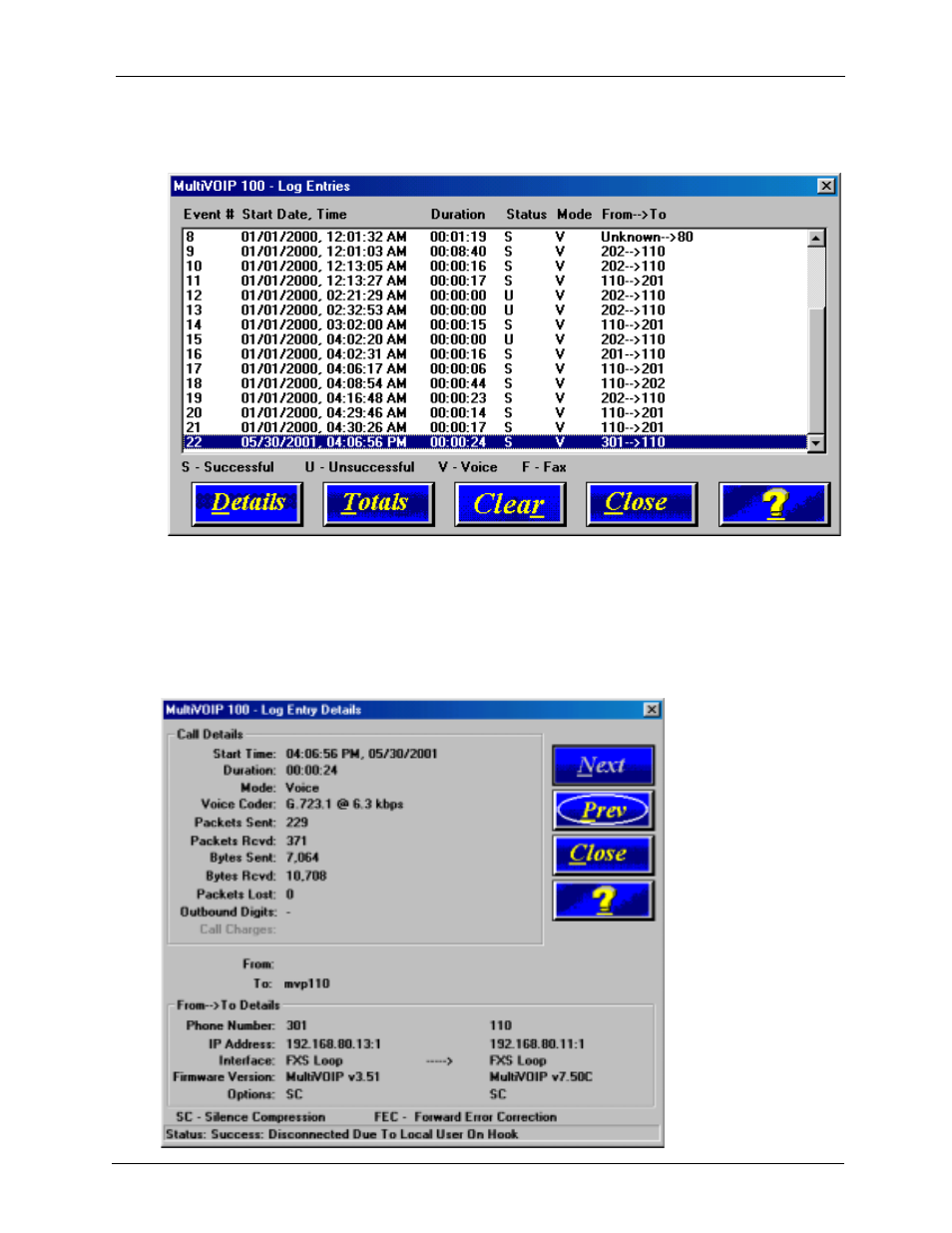 Viewing logs, Viewing log entry details, Viewing logs viewing log entry details | Multi-Tech Systems MVP120 User Manual | Page 62 / 104