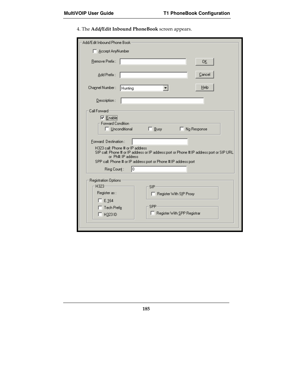 Multi-Tech Systems E1 User Manual | Page 185 / 395
