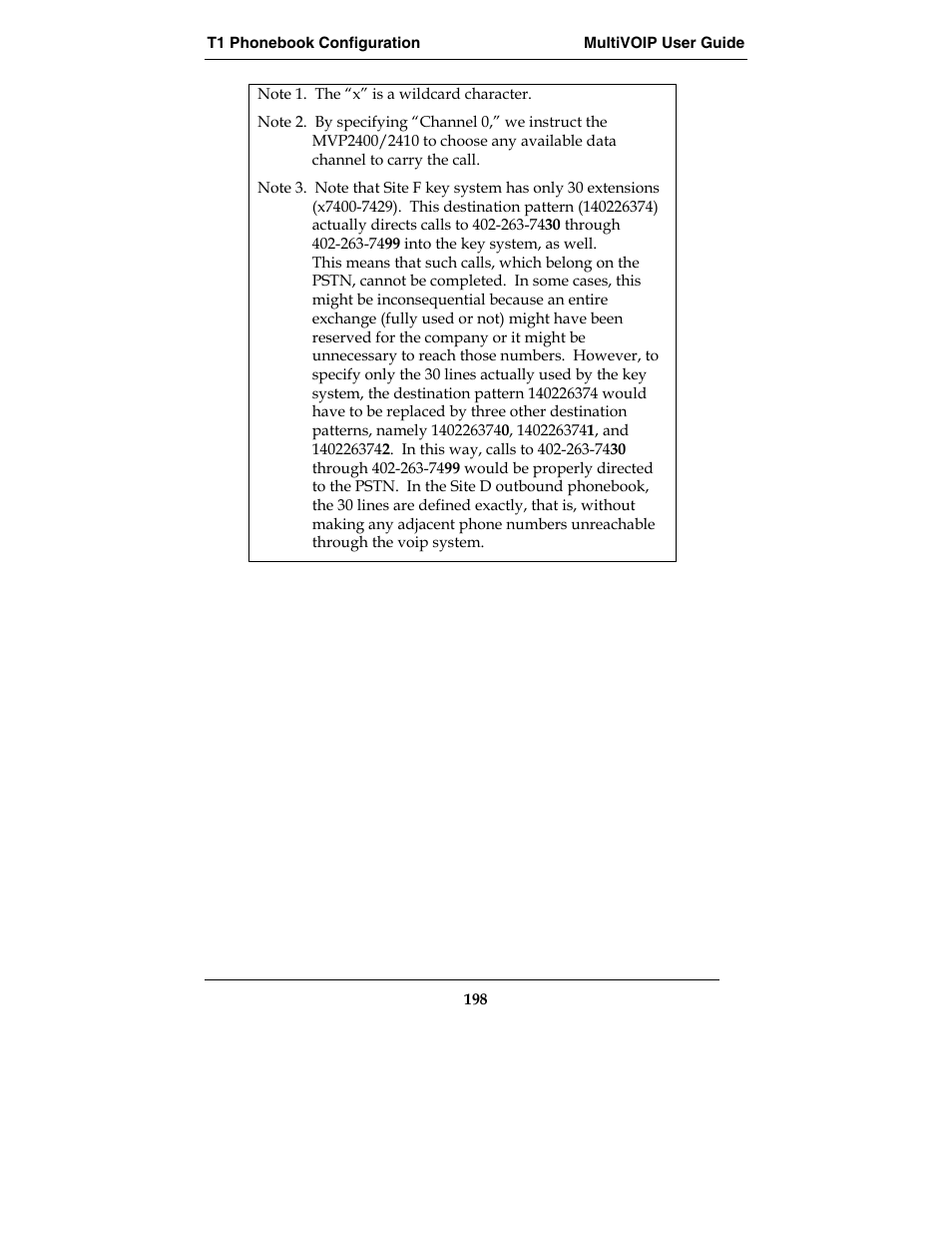 Multi-Tech Systems E1 User Manual | Page 198 / 395