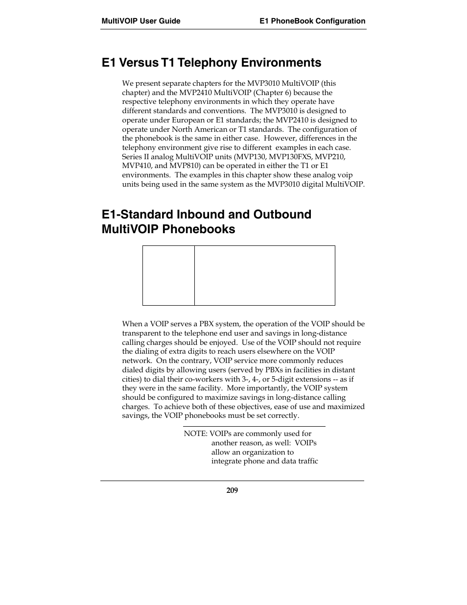 E1 versus t1 telephony environments | Multi-Tech Systems E1 User Manual | Page 209 / 395