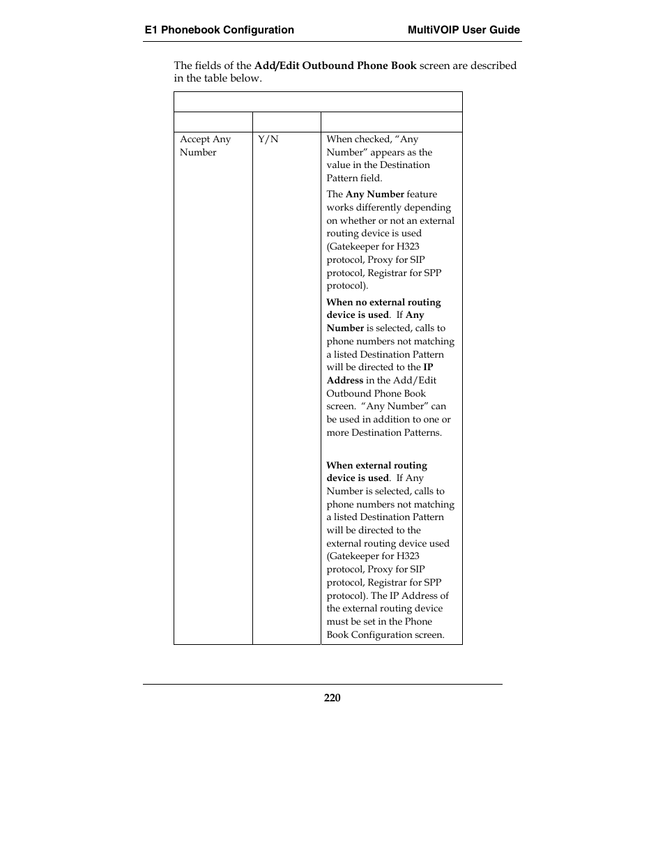 Multi-Tech Systems E1 User Manual | Page 220 / 395