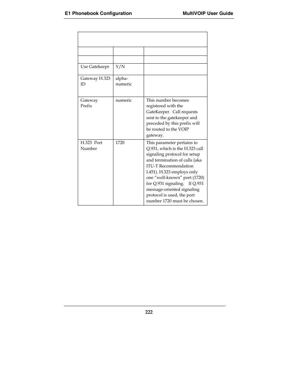 Multi-Tech Systems E1 User Manual | Page 222 / 395