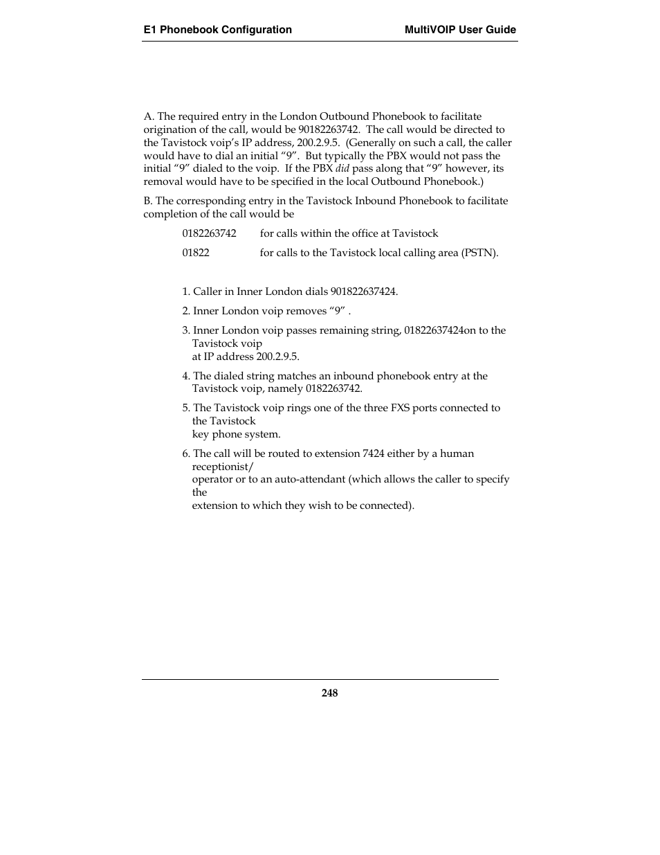 Multi-Tech Systems E1 User Manual | Page 248 / 395