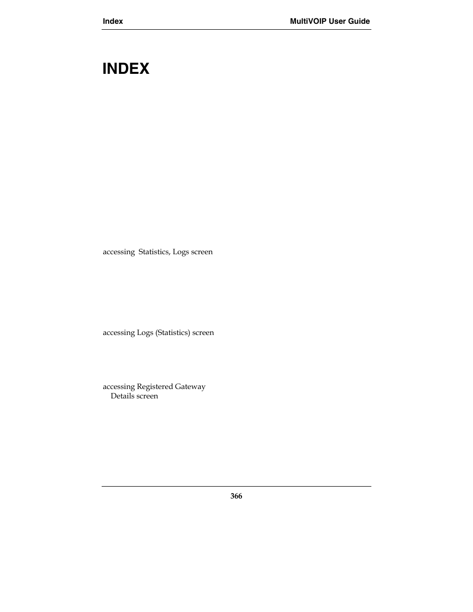 Index | Multi-Tech Systems E1 User Manual | Page 366 / 395