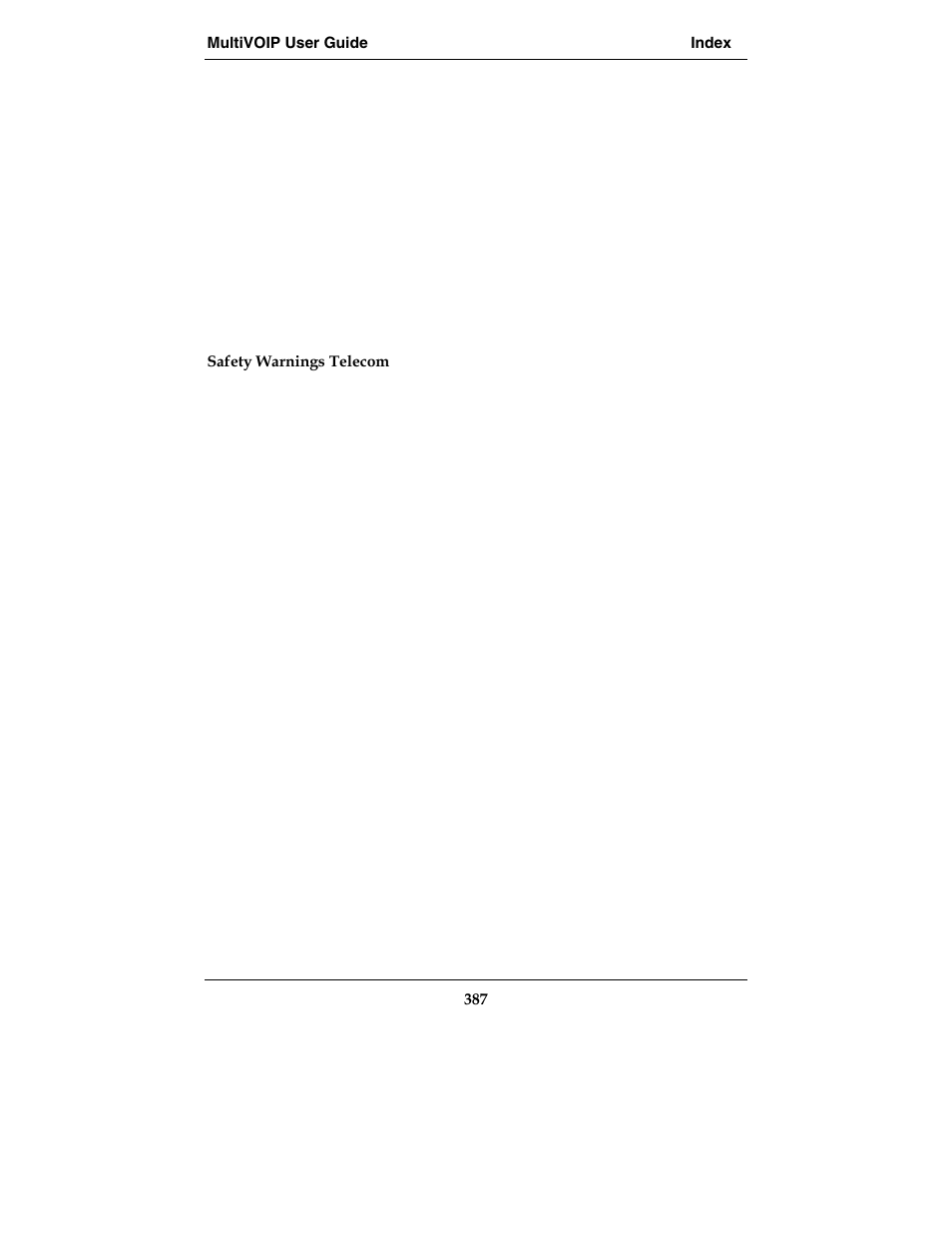 Multi-Tech Systems E1 User Manual | Page 387 / 395
