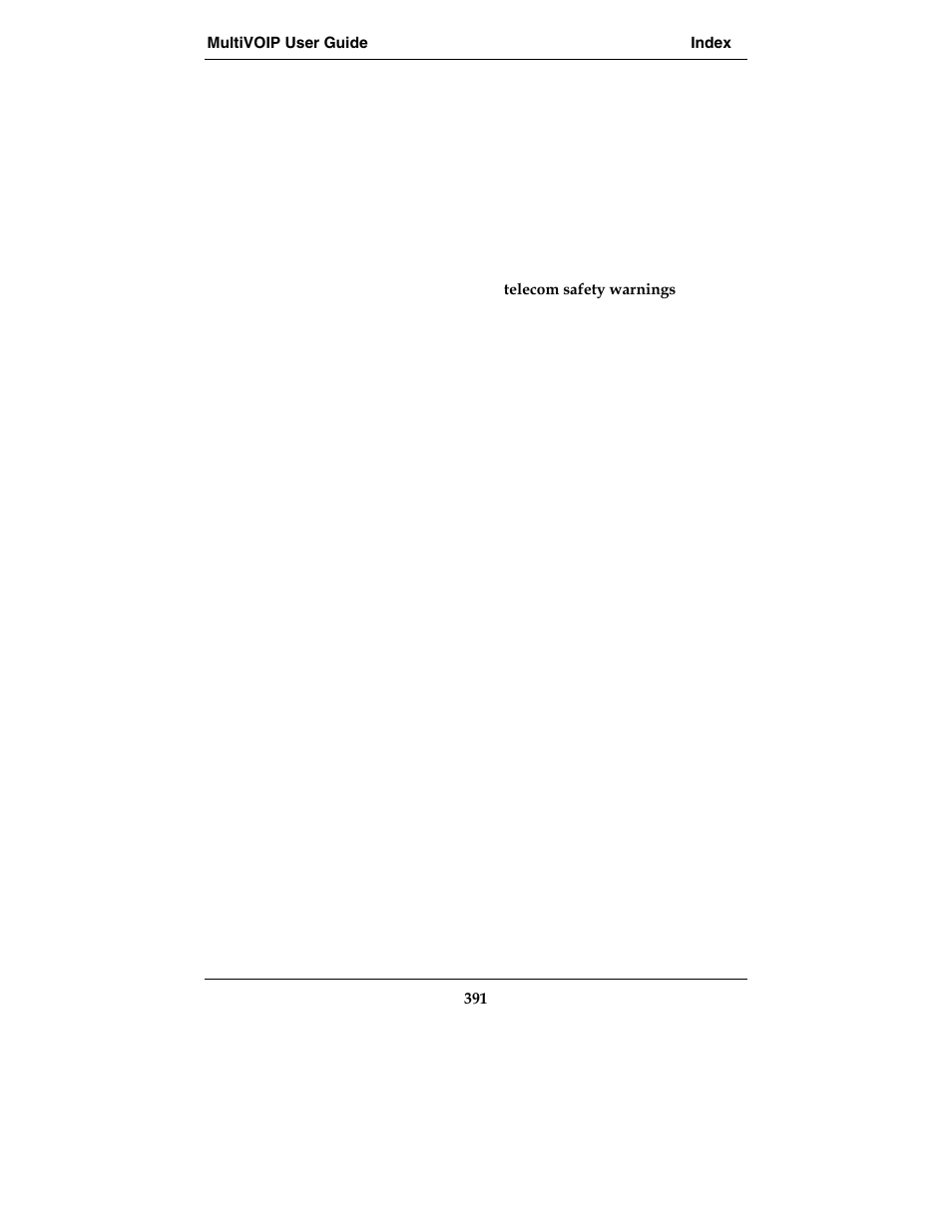Multi-Tech Systems E1 User Manual | Page 391 / 395