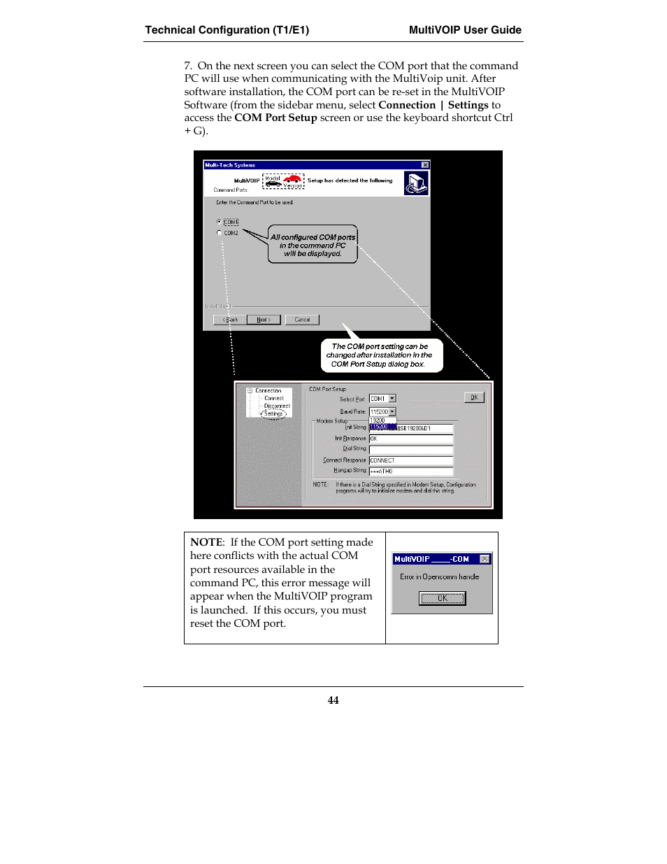 Multi-Tech Systems E1 User Manual | Page 44 / 395