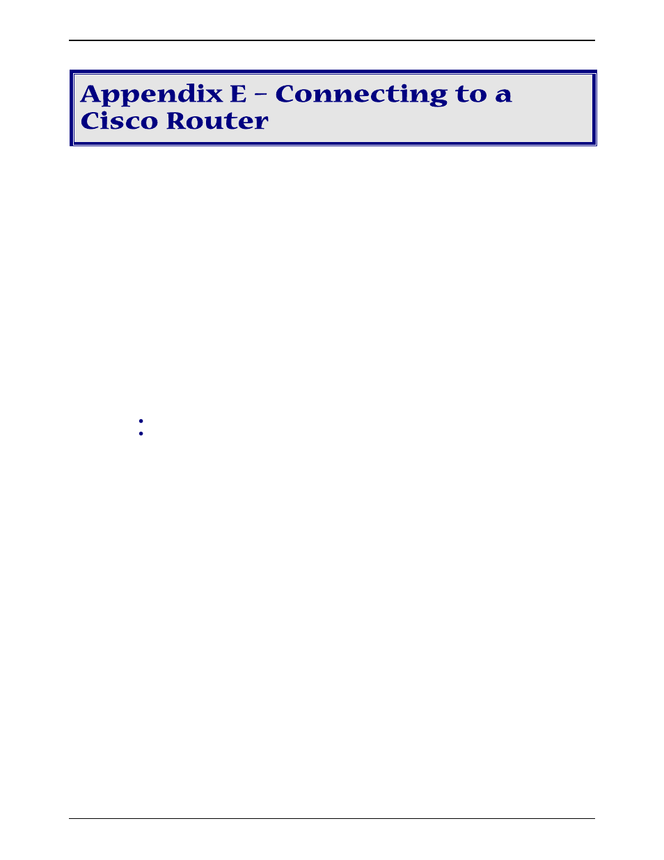 Appendix e – connecting to a cisco router, Connecting to a cisco router console port | Multi-Tech Systems MT9234ZBA-V User Manual | Page 32 / 35