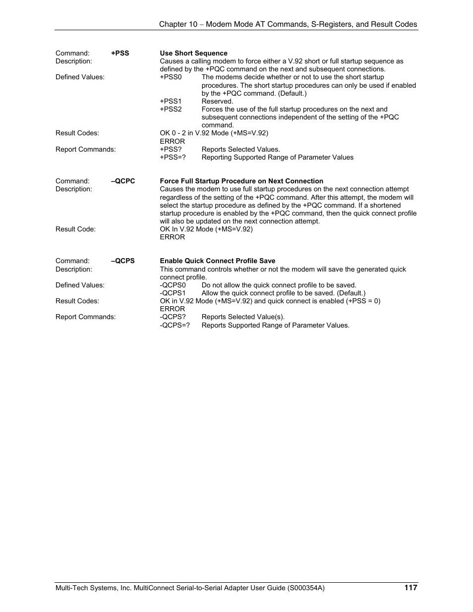 Multi-Tech Systems MTS2SA-T User Manual | Page 117 / 181