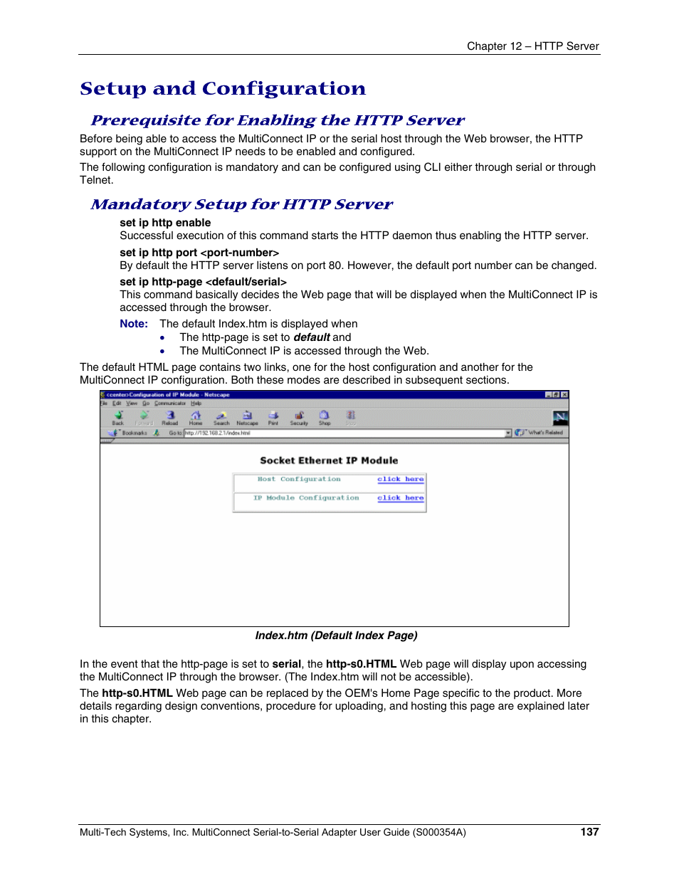 Setup and configuration | Multi-Tech Systems MTS2SA-T User Manual | Page 137 / 181