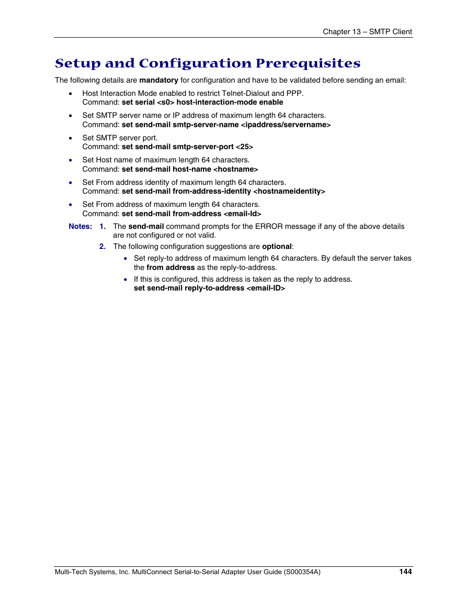 Setup and configuration prerequisites | Multi-Tech Systems MTS2SA-T User Manual | Page 144 / 181
