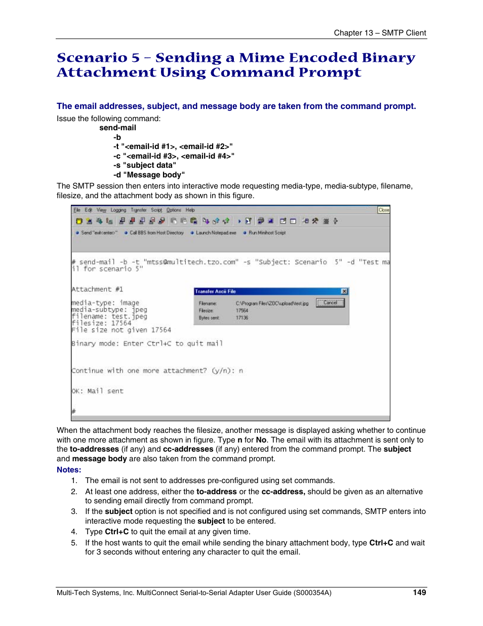 Multi-Tech Systems MTS2SA-T User Manual | Page 149 / 181