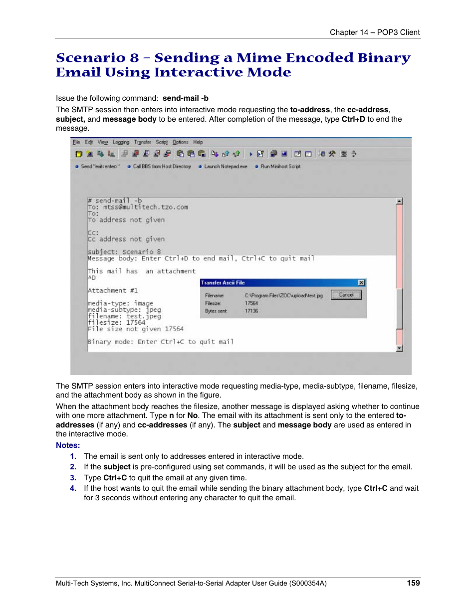 Multi-Tech Systems MTS2SA-T User Manual | Page 159 / 181