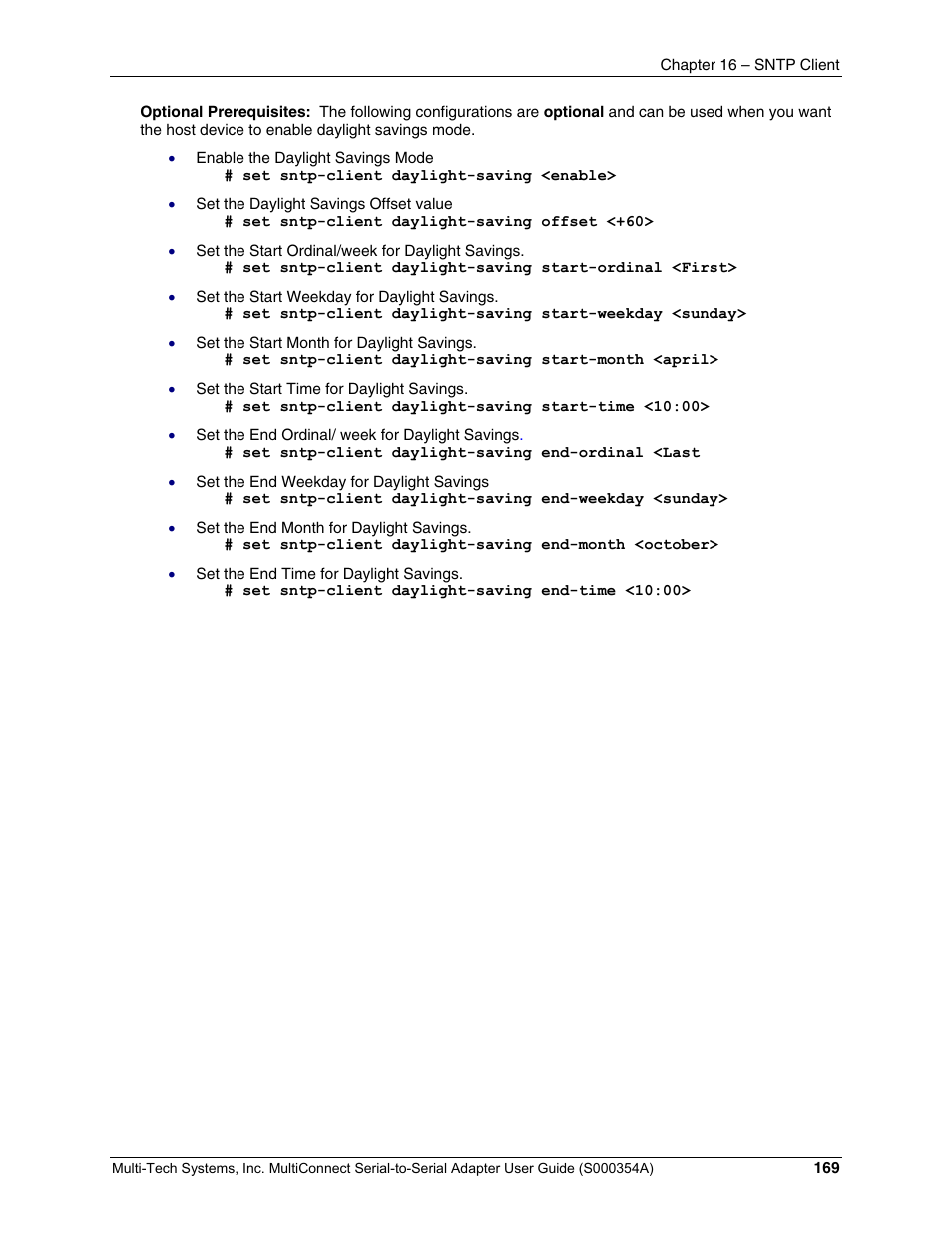 Multi-Tech Systems MTS2SA-T User Manual | Page 169 / 181