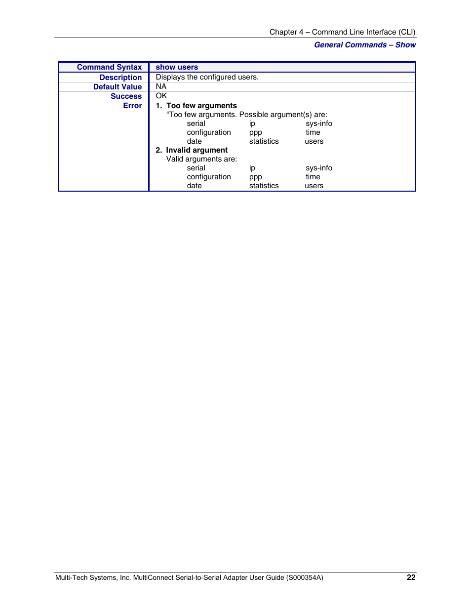 Multi-Tech Systems MTS2SA-T User Manual | Page 22 / 181