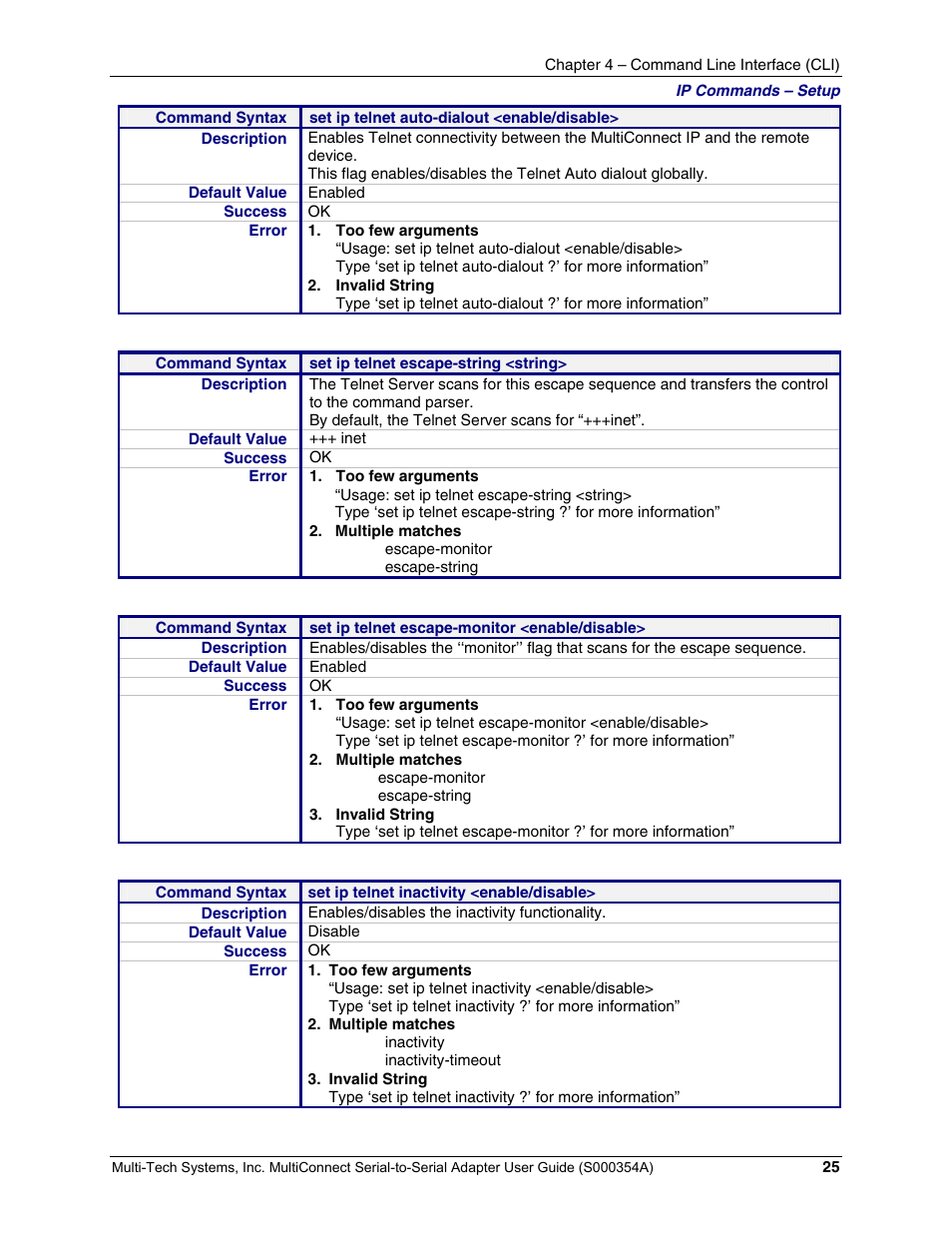 Multi-Tech Systems MTS2SA-T User Manual | Page 25 / 181