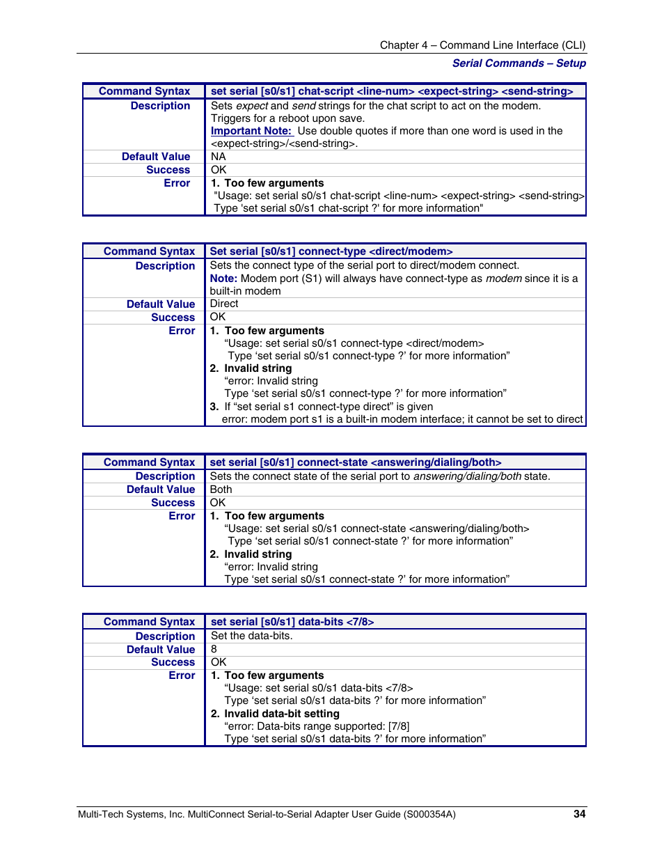 Multi-Tech Systems MTS2SA-T User Manual | Page 34 / 181