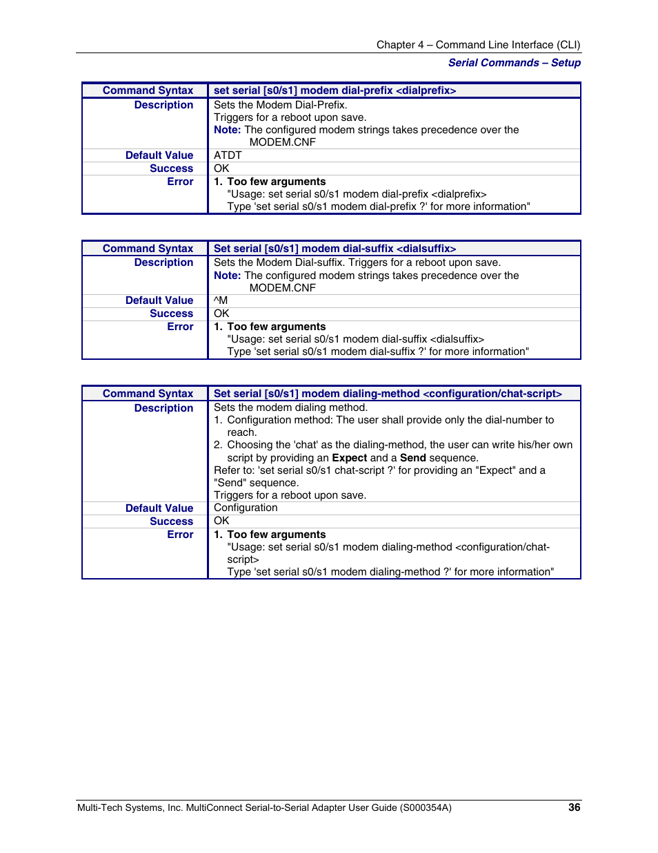 Multi-Tech Systems MTS2SA-T User Manual | Page 36 / 181