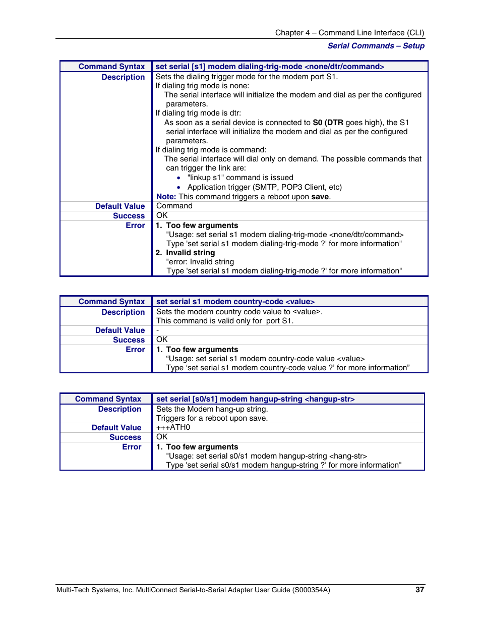 Multi-Tech Systems MTS2SA-T User Manual | Page 37 / 181