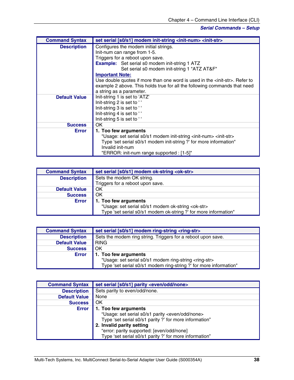 Multi-Tech Systems MTS2SA-T User Manual | Page 38 / 181