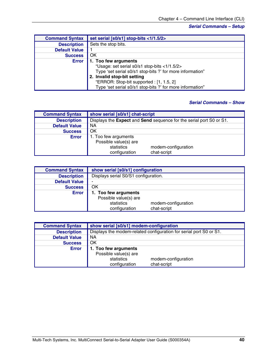 Multi-Tech Systems MTS2SA-T User Manual | Page 40 / 181