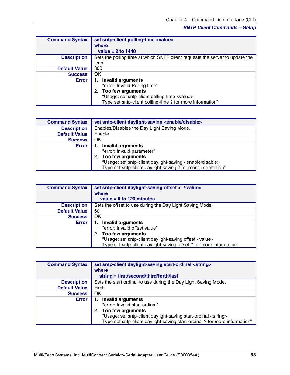 Multi-Tech Systems MTS2SA-T User Manual | Page 58 / 181