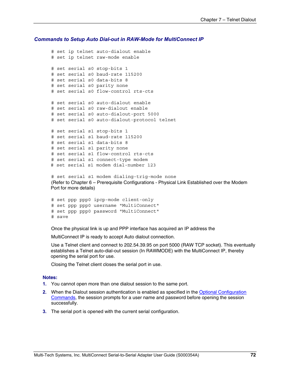 Multi-Tech Systems MTS2SA-T User Manual | Page 72 / 181