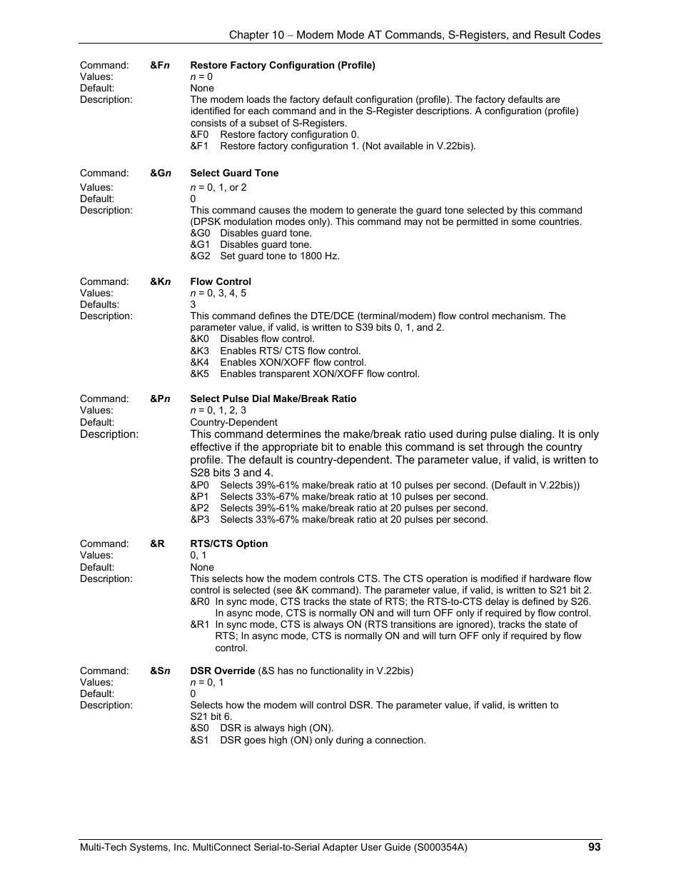 Multi-Tech Systems MTS2SA-T User Manual | Page 93 / 181