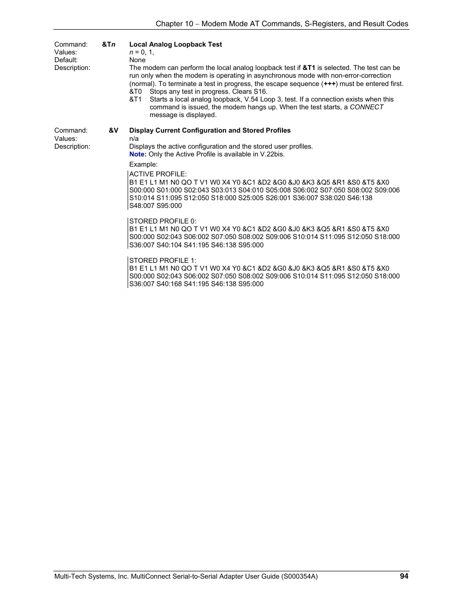 Multi-Tech Systems MTS2SA-T User Manual | Page 94 / 181