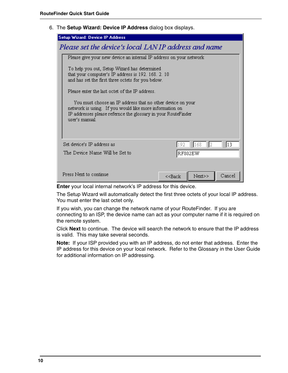 Multi-Tech Systems ACCESS POINT RF802EW User Manual | Page 10 / 28