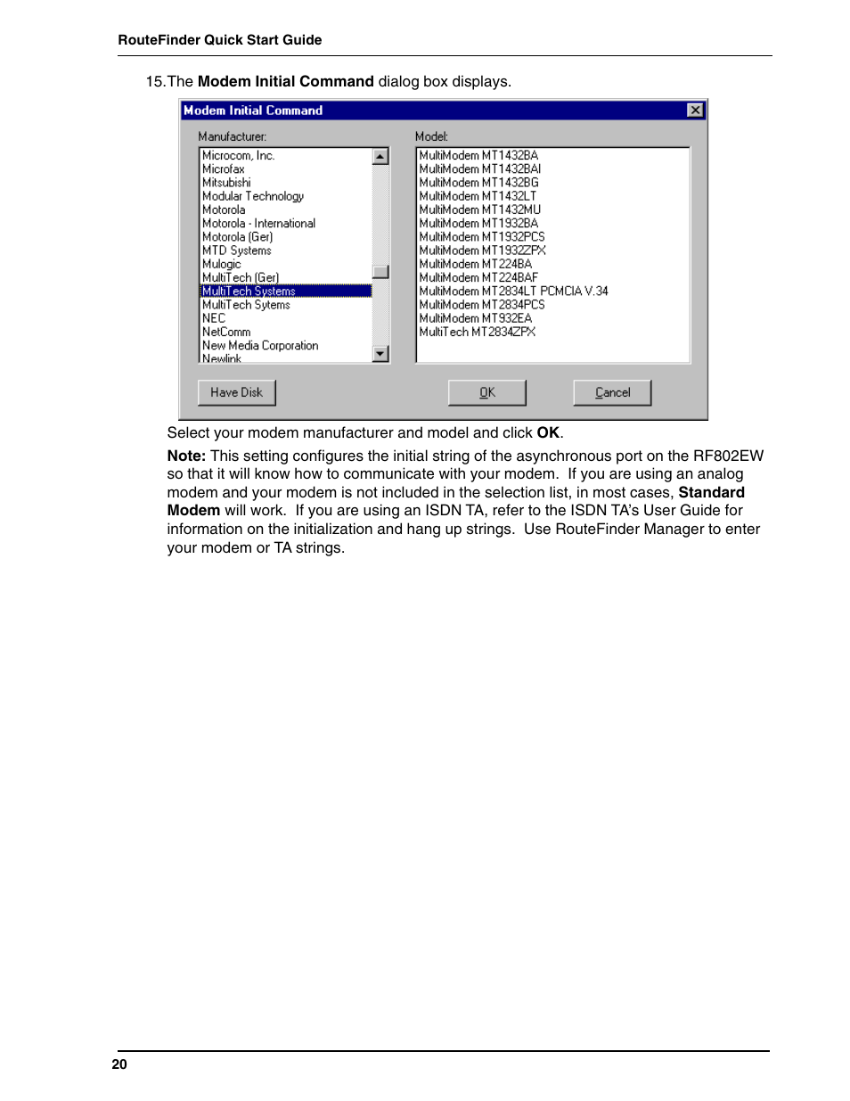 Multi-Tech Systems ACCESS POINT RF802EW User Manual | Page 20 / 28