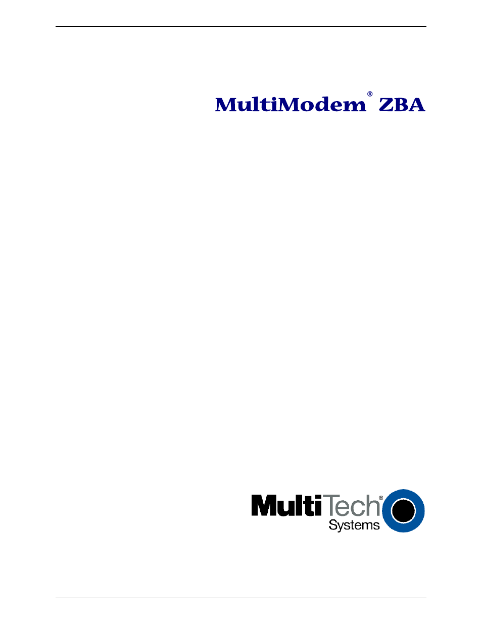 Multi-Tech Systems MULTIMODEM ZBA MT9234ZBA-V User Manual | 35 pages