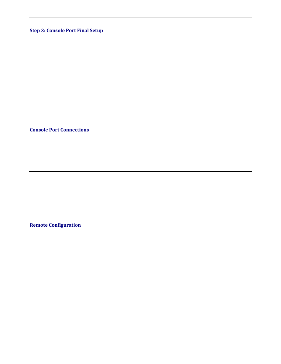 Step 3: console port final setup, Console port connections, Remote configuration | Multi-Tech Systems MULTIMODEM ZBA MT9234ZBA-V User Manual | Page 34 / 35