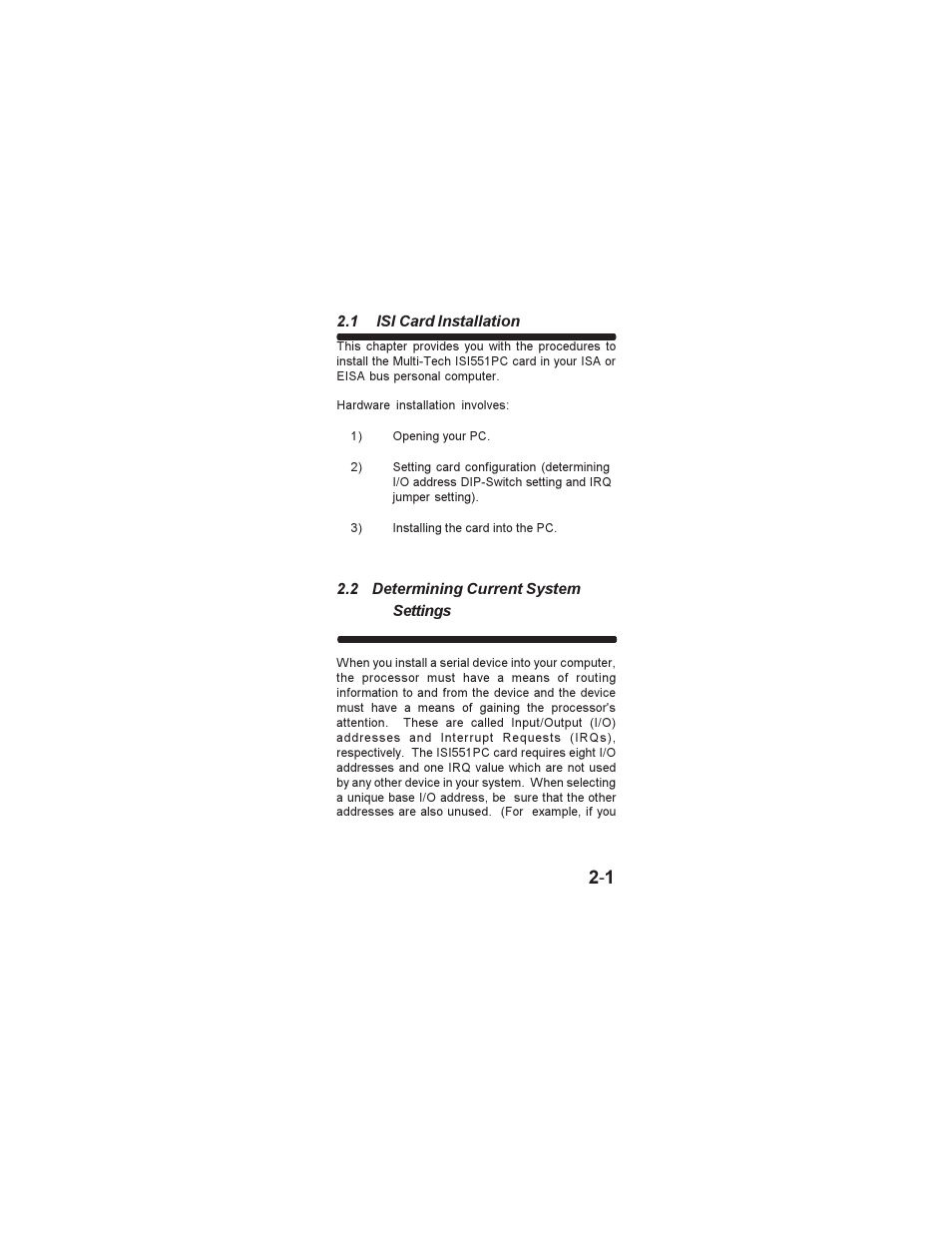 Multi-Tech Systems ISI551PC User Manual | Page 10 / 31
