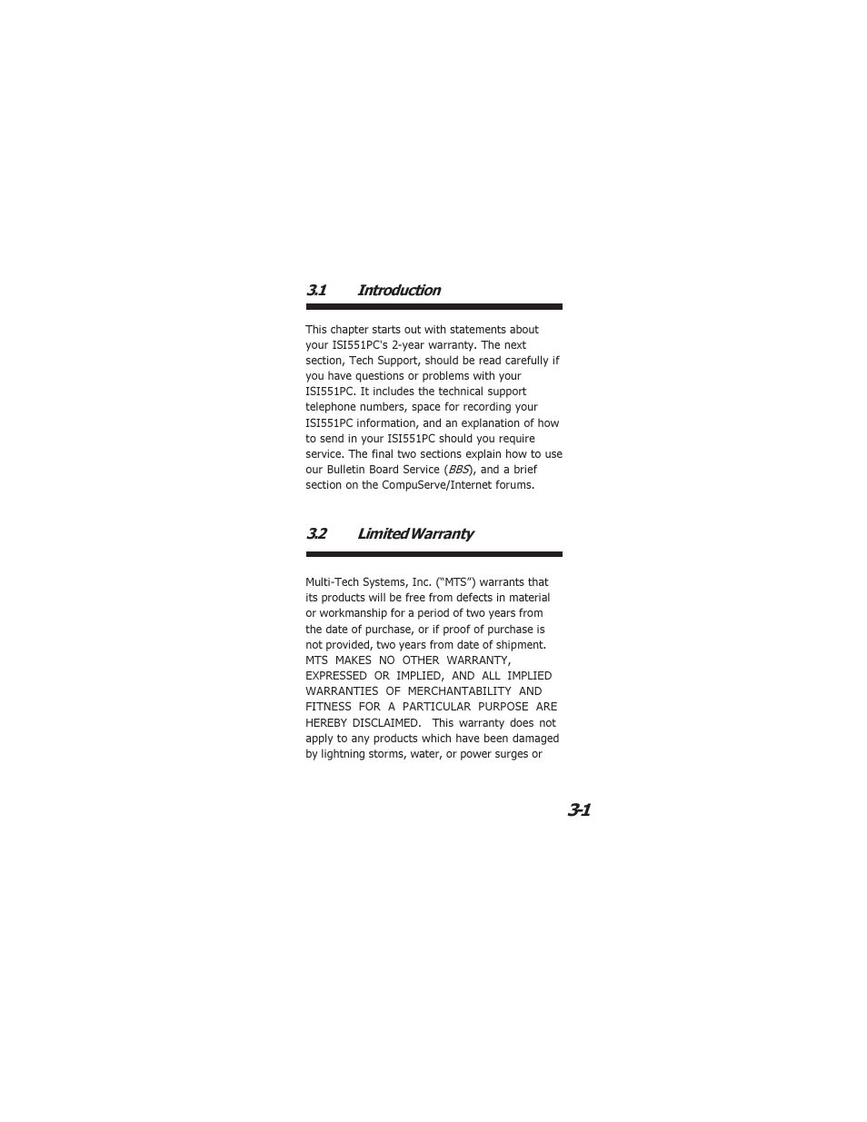 Multi-Tech Systems ISI551PC User Manual | Page 17 / 31