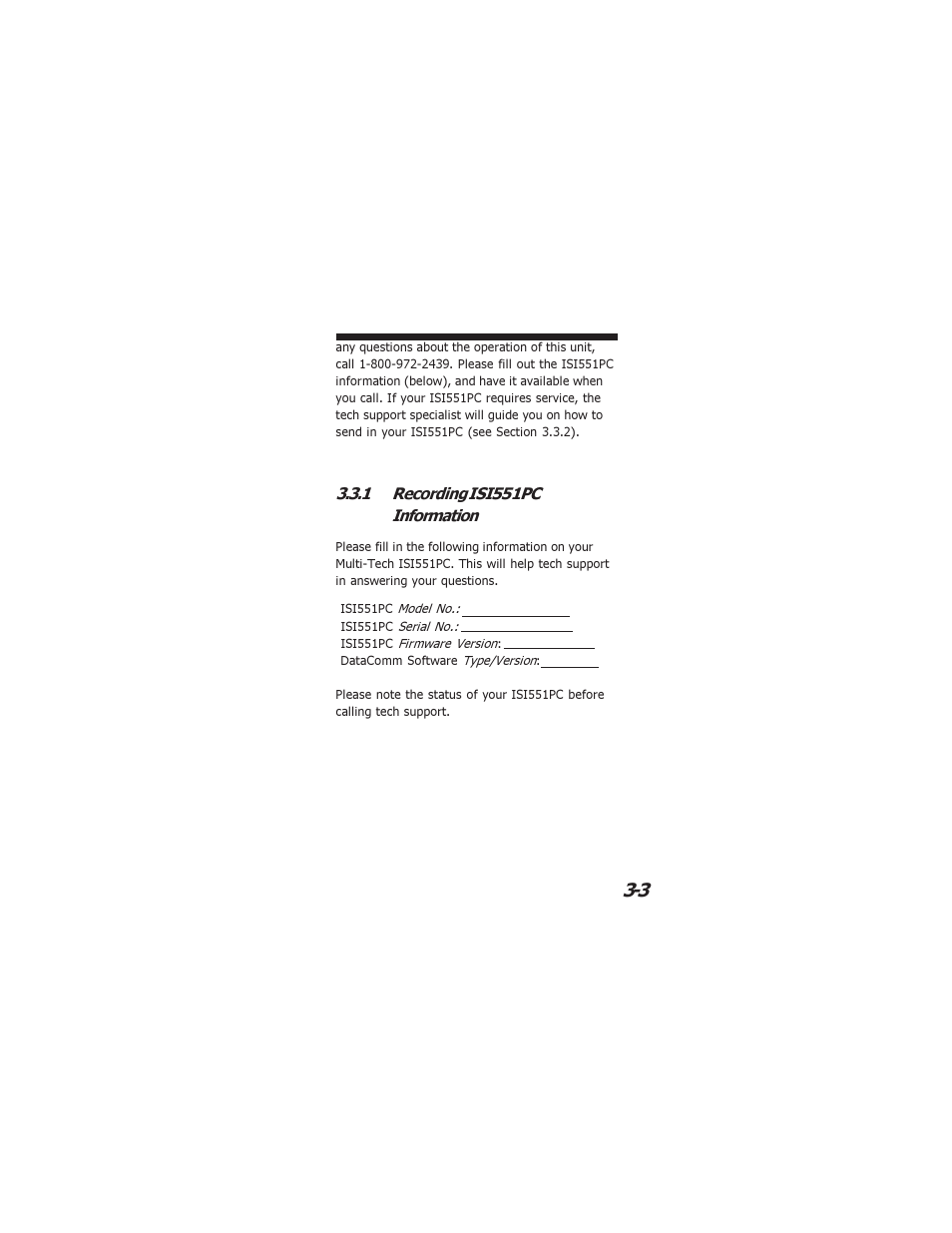 Multi-Tech Systems ISI551PC User Manual | Page 19 / 31