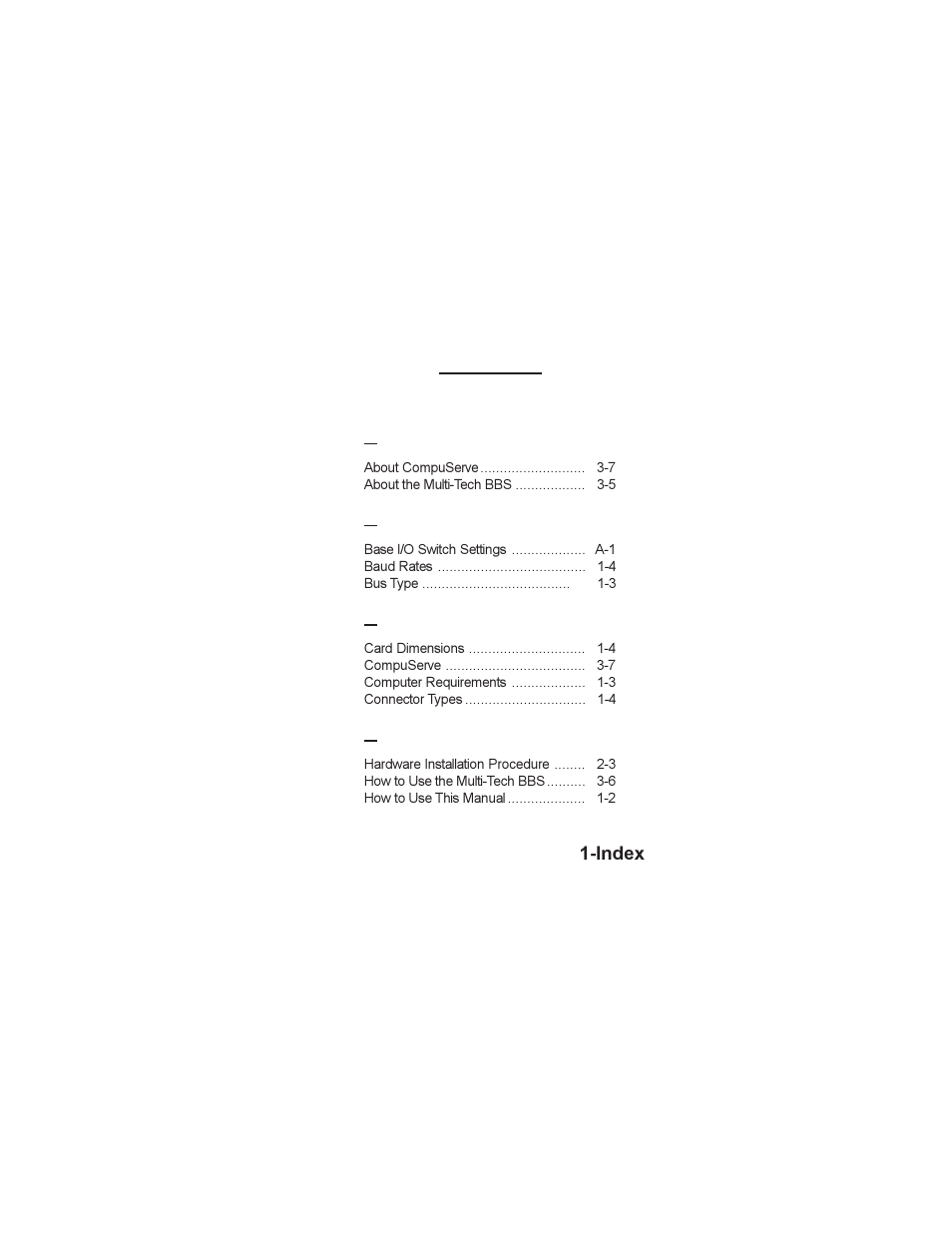 Index | Multi-Tech Systems ISI551PC User Manual | Page 29 / 31