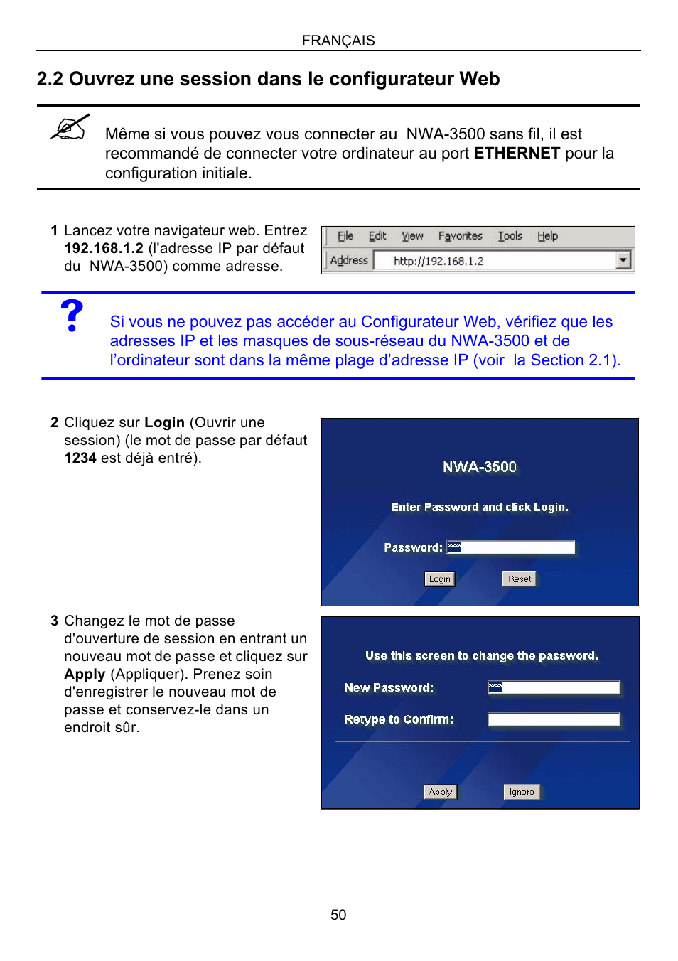 Zyxel NWA-3500 User Manual | Page 50 / 130