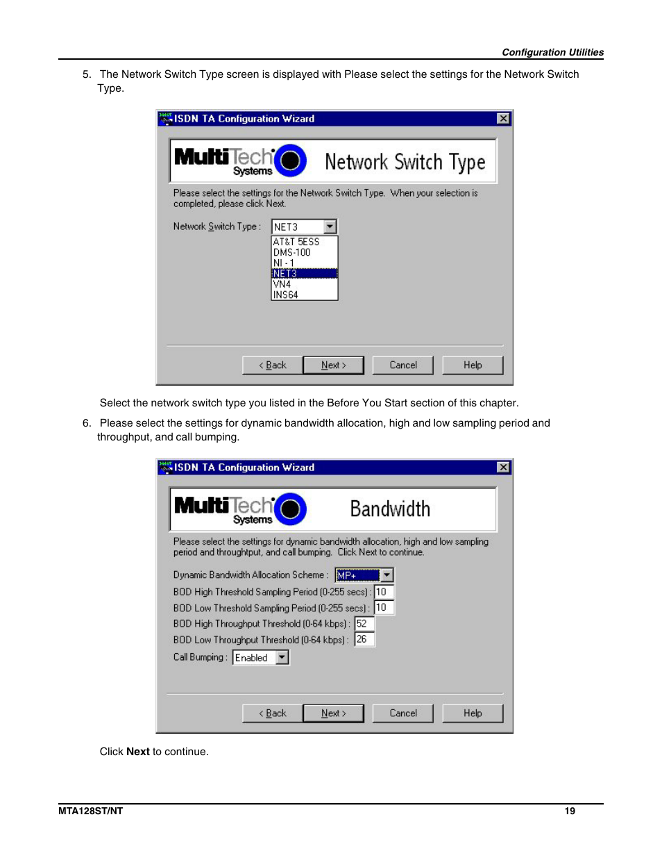 Multi-Tech Systems MTA128NT User Manual | Page 19 / 66